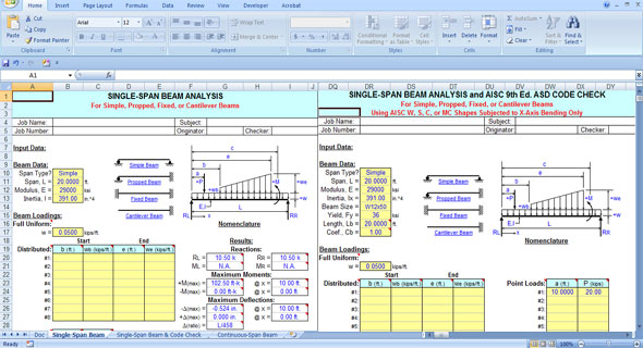 continuous beam software free